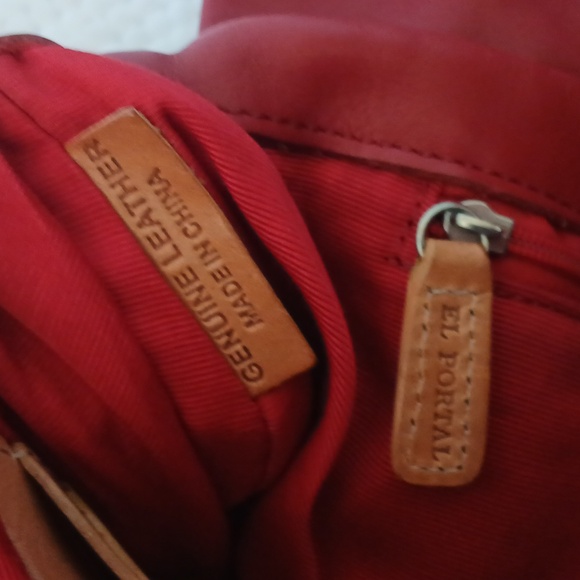 El Portal Leather Shoulder bag purse - Picture 10 of 13